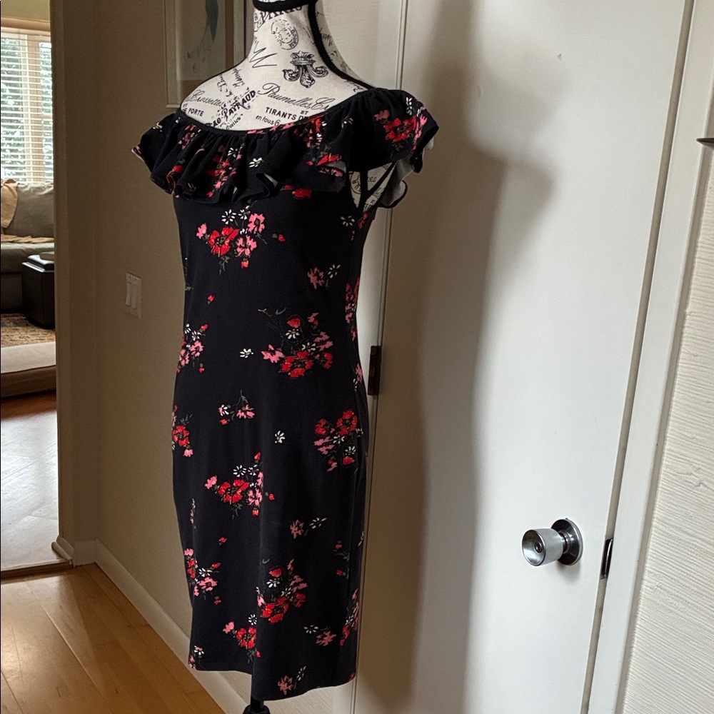Rebecca Taylor Dress Off-Shoulder size Medium Bodycon Ruffles